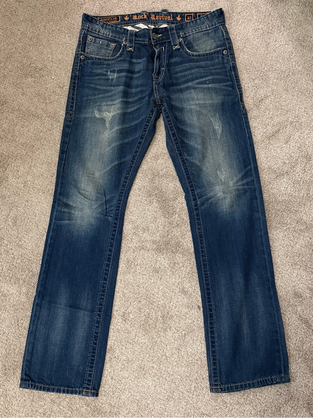 Men’s Rock Revival Straight Leg Jeans